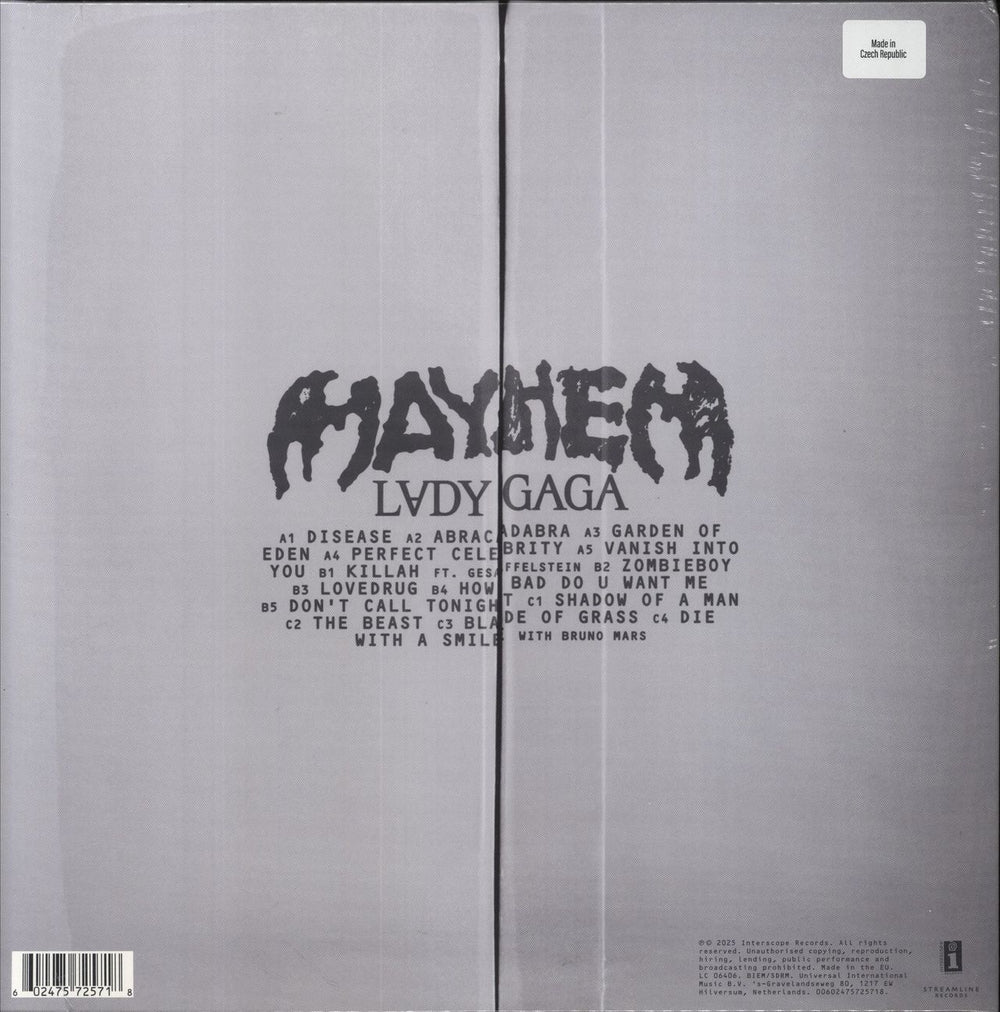 Lady Gaga - Mayhem (LP + LP, SSided, Etch + Album, Whi)