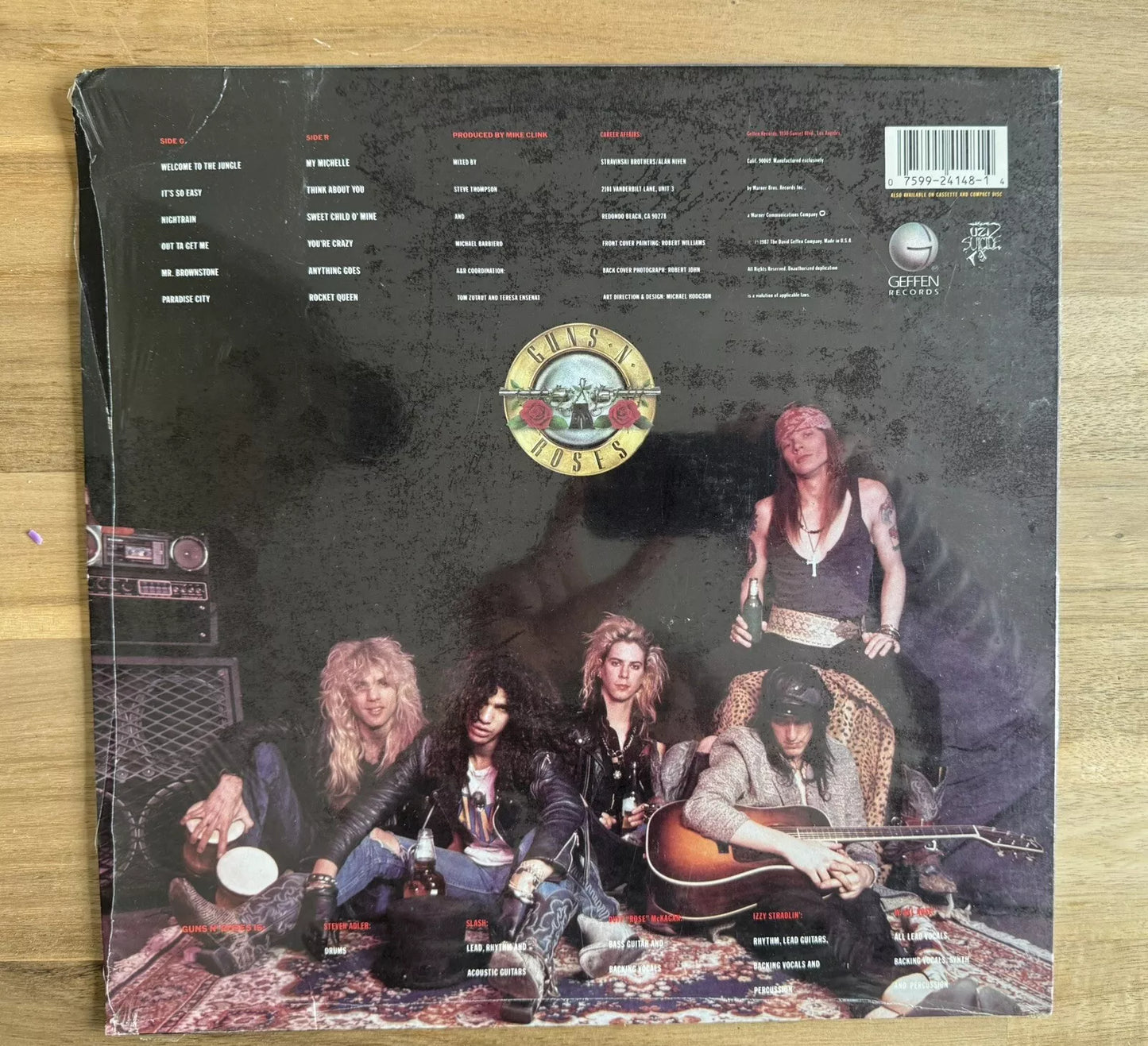 Guns N' Roses - Appetite For Destruction (LP, Album, Unc)